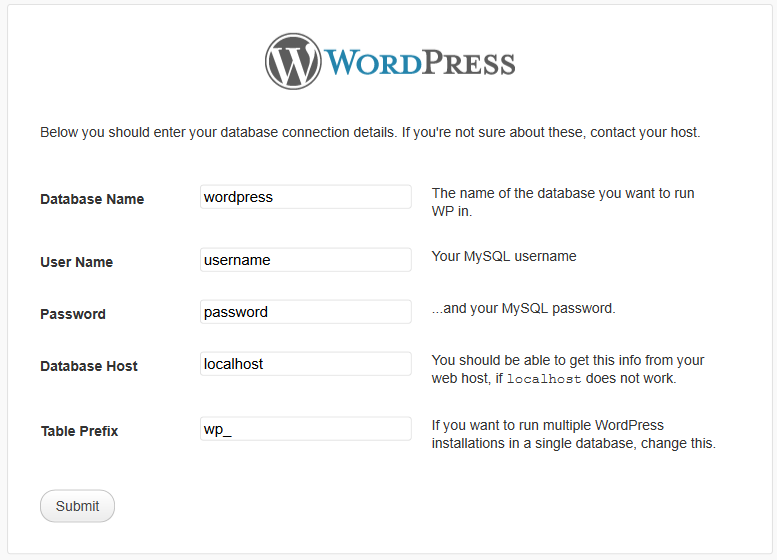 WordPress have made the job of installation simple and easy. Deep joy!