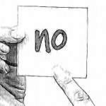 Client-facing skills: Sign saying NO